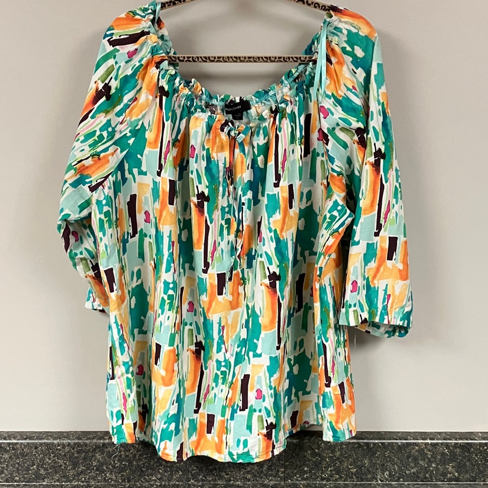 Ashley Stewart linen blend shirt 20